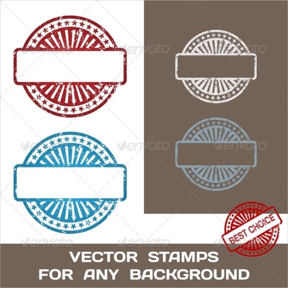 design a rubber stamp template